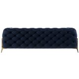 Ropez Tamno plava baršunasti sofa 225 cm Chelsea Bis – | shoptok.hr