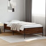  Okvir za krevet smeđi hrast 100x200cm konstruirano drvo i metal | Eponuda.ba