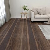 vidaXL Samolepilne talne plošče 20 kosov PVC 1,86 m² temno rjave Cene