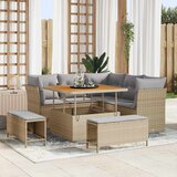  Sjedeća garnitura za vrt 8 kom. 5-Broj sjedala Bež 100 x 100 x 71 cm | Shoptok.si