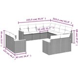  11-dijelni set vrtnih sofa od poliratana s jastucima bež | shoptok.hr