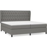 The Living Store Box spring postelja z vzmetnico temno siva 200x200 cm blago - Box Spring Postelja, (21520761) | Shoptok.si