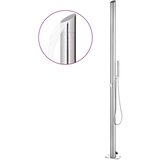  Vrtni tuš sa sivom bazom 225 cm od nehrđajućeg čelika | shoptok.hr