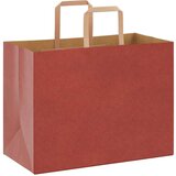  Papirnate vrećice 250 kom s ručkama crvene 32x17x25 cm | shoptok.hr