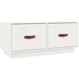 Maison Chic TV omarica - TV stojalo - Televizijska omarica bela 80x34x35 cm trdna borovina, (21701824) | Shoptok.si