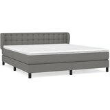 The Living Store Box spring postelja z vzmetnico temno siva 180x200 cm blago - Box Spring Postelja, (21520335) | Shoptok.si