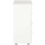 vidaXL Komoda visok sijaj bela 60x35x80 cm iverna plošča | Shoptok.si