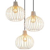 Globo 33379319 - Luster na sajli MATEO 3xE27/40W/230V bež | Eponuda.com