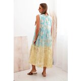 Kesi Włoski Women's sleeveless viscose dress turquoise | shoptok.hr