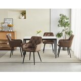  JORK stolica - smeđi baršun / crne noge x 1 | shoptok.hr