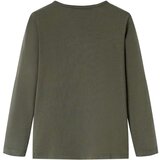  Dječja majica dugih rukava kaki 128 | shoptok.hr