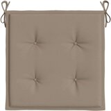  Jastuci za vrtne stolice 2 kom smeđesivi 50x50x3 cm od tkanine | shoptok.hr