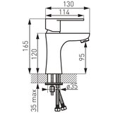 Ferro Slavina za lavabo Algeo BAG2, 165x130 | ePonuda.com