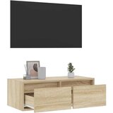 TV ormarić s LED svjetlima boja hrasta sonome 75x35,5x25 cm | shoptok.hr