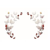 Ambiance Komplet 28 zrcalnih nalepk Butterfly | Shoptok.si