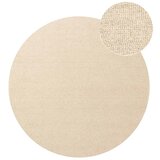 Elle Decoration Bež ročno tkana volnena okrogla preproga ø 200 cm Puristic Knots – Cene