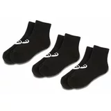 Asics Set 3 parov unisex nizkih nogavic 3PPK Quarter Sock 155205 Črna