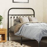 vidaXL Kovinsko posteljno vzglavje črno 90 cm | Shoptok.si