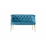 Atelier Del Sofa sofa dvosed roma gold metal petrol blue cene