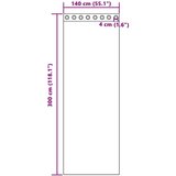 vidaXL Voile zavjese s ušicama 2 kom kraljevsko plave | shoptok.hr