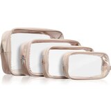 Notino Travel Collection Cosmetic bag potovalni set za kozmetiko Beige 4 kos Cene