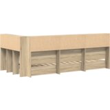 vidaXL Poličasta postelja Sonoma hrast 75x190 cm iz inženirskega lesa | Shoptok.si