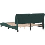  Okvir za krevet s uzglavljem tamnozeleni 160x200 cm baršunasti | shoptok.hr