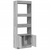  Visoka komoda boja hrasta 63x33x180 cm od konstruiranog drva | shoptok.hr