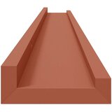  Stenska polica 4 pcs Rdeča 100 x 9 x 3 cm Konstruiran les, (5000201088) | Shoptok.si