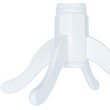 Furnova Jedilna miza bela 106 cm iz trdnega kavčukovca, (21946283) | Shoptok.si