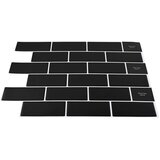  Subway pločica 20 pcs Crna 30 x 30 cm Poliuretan i PET | Eponuda.ba