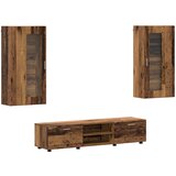  Set TV komoda Zidne FLORIN 3 pcs Staro drvo Konstruirano drvo | shoptok.hr