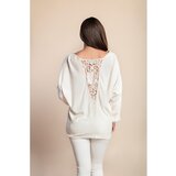 Fenzy Plus Size Pulover S Čipko, Bel | Shoptok.si