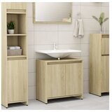  Kopalniška omarica sonoma hrast 60x33x61 cm iverna plošča | Shoptok.si