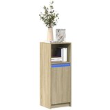 vidaXL Komoda z LED sonoma hrast 38x34x100 cm inženirski les | Shoptok.si