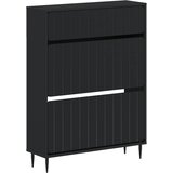  Ormar za cipele ZWOLLE 78 x 24 x 103 cm Konstruirano drvo Crna | shoptok.hr
