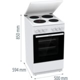 Gorenje električni šporet - GE5A23WH | Eponuda.com