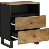  Noćni ormarić 50x33x62 masivno drvo bagrema i konstruirano drvo | shoptok.hr