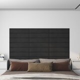 vidaXL zidne ploče baršunaste 12 kom crne 60 x 15 cm 1,08 m² | shoptok.hr