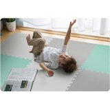 Ricokids pjenasta podloga za slagalice 180x180cm 9 kom sivo-tirkizna | shoptok.hr
