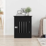 vidaXL Namještaj za pseću kabinu crni hrast 75x55x65 cm inženjerski drvo | shoptok.hr
