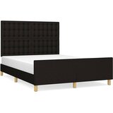  Okvir za krevet bez madraca crni 140x200 cm od tkanine | shoptok.hr