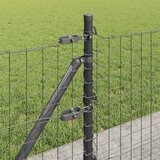  Stup za ogradu s betonskom bazom 52 kom. Siva | shoptok.hr
