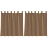 Voile zavjese s petljama 2 kom svijetlosmeđe 140x140 cm | shoptok.hr