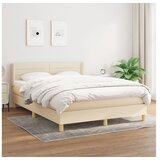  S oprugama i madracem krem 140x200 cm od tkanine | shoptok.hr