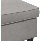  Stolica za noge Svjetlosiva 55 x 35 x 41 cm Baršun | Eponuda.com