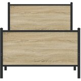Metalni okvir kreveta bez madraca boja hrasta sonome 80x200 cm | shoptok.hr