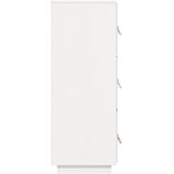  Visoka komoda bijela 34 x 40 x 108,5 cm od masivne borovine | shoptok.hr