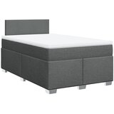  Krevet box spring s madracem tamnosivi 120 x 190 cm tkanina | shoptok.hr