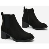 Resti Black eco-suede women's boots on a post Nanhelyna | Shoptok.si